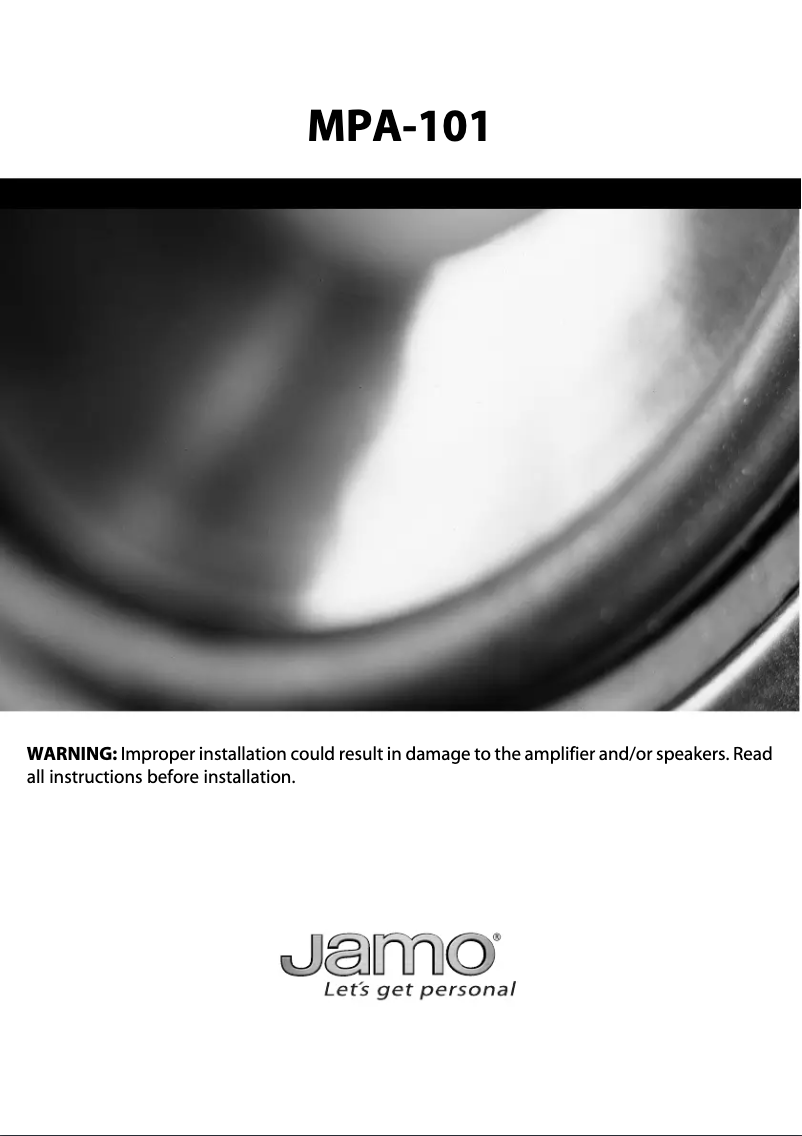Página 1 del manual Manual de usuario Jamo MPA-101