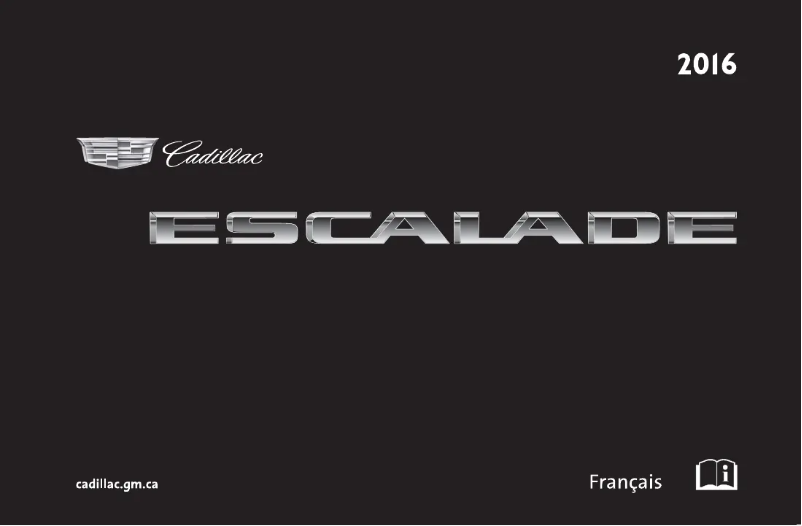 Página 1 del manual Manual de usuario Cadillac Escalade (2016)
