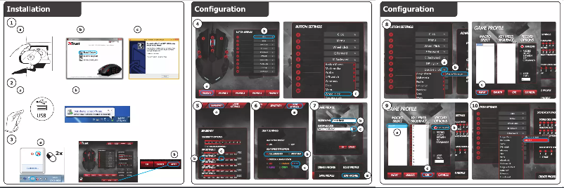 Page 1 de la notice Manuel utilisateur Trust GXT 158
