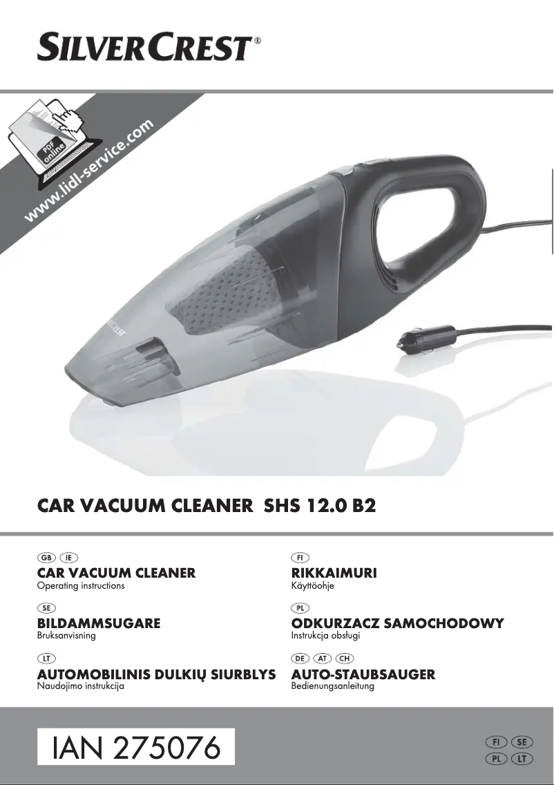 Página 1 del manual Manual de usuario SilverCrest SHS 12.0 B2