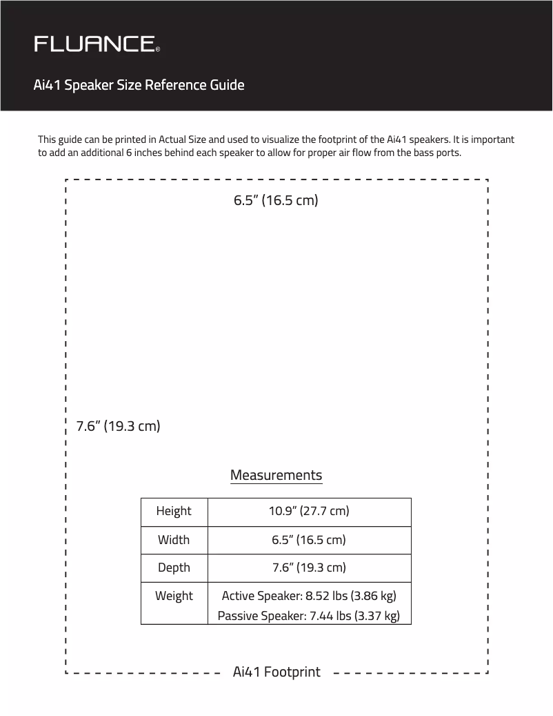 Page 1 de la notice Manuel utilisateur Fluance RT81