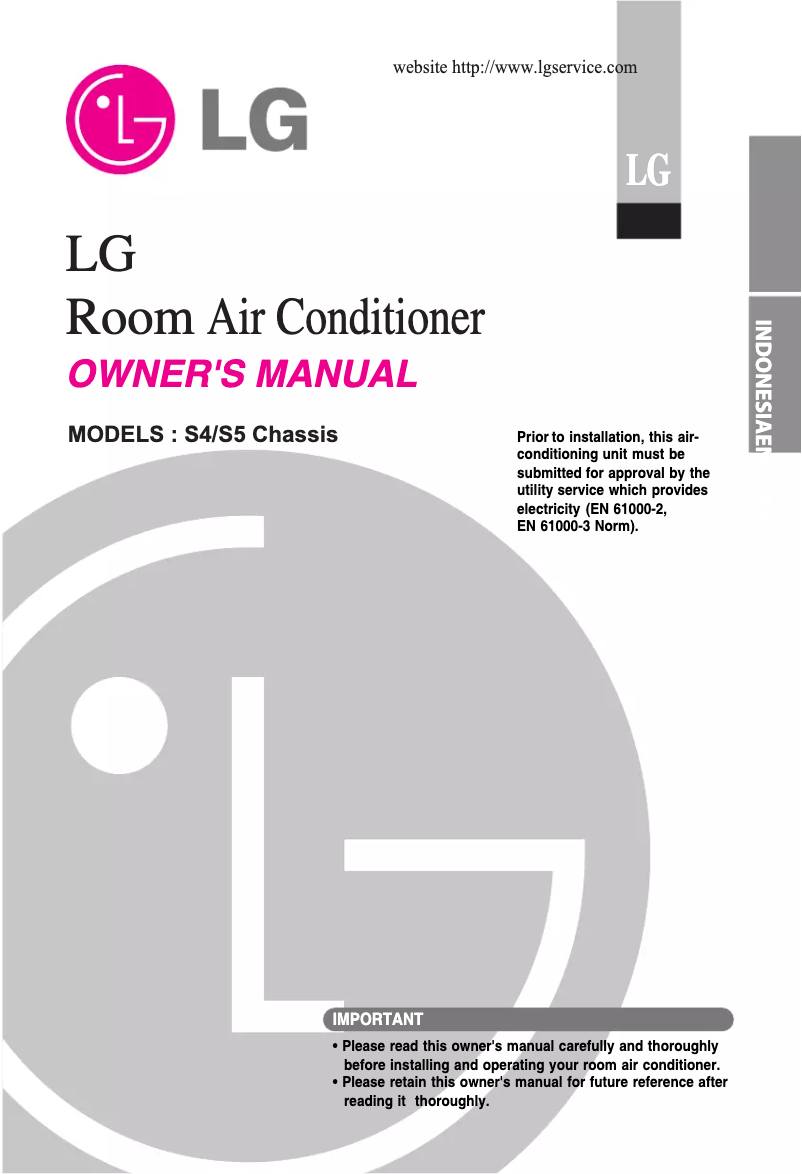 Page 1 de la notice Manuel utilisateur LG HS-C1264FF0