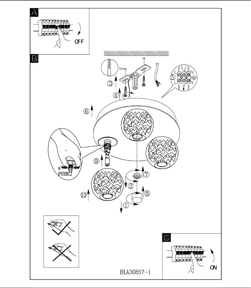 Page 1 de la notice Manuel utilisateur Eglo Altone