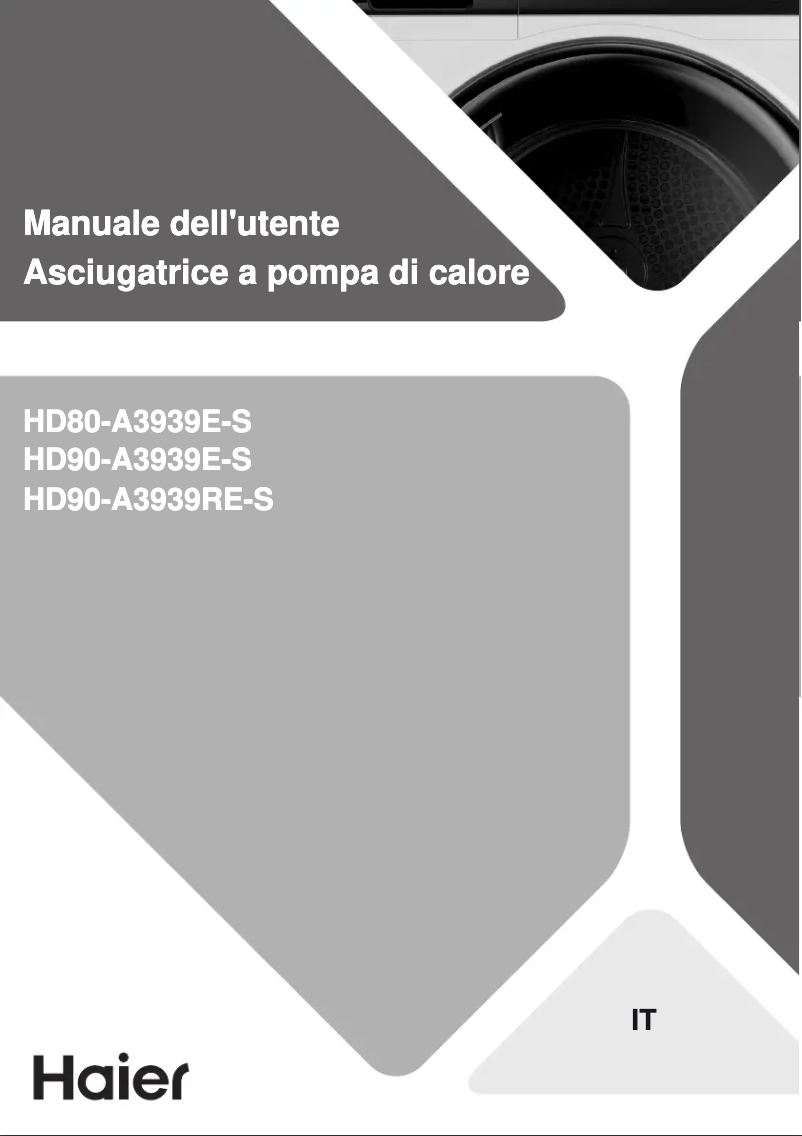 Página 1 del manual Etiqueta energética Haier HD80-A3959