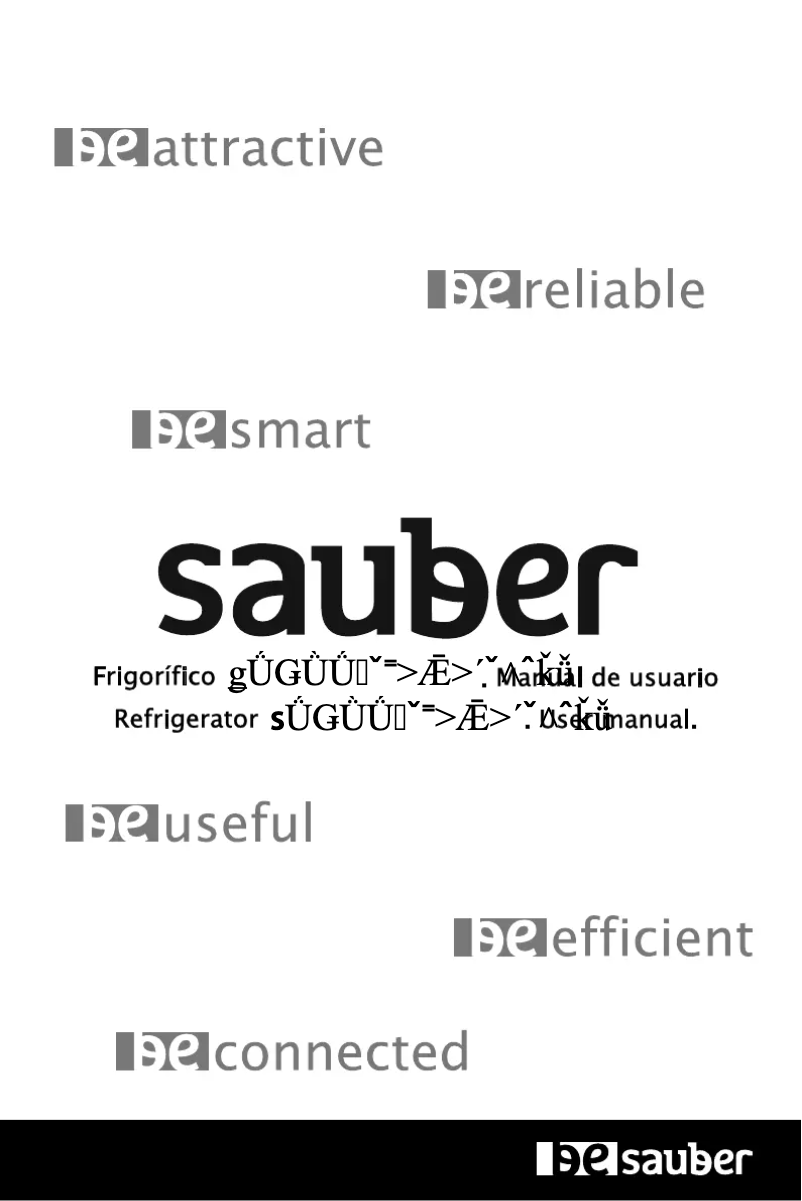 Página 1 del manual Manual de usuario Sauber SERIE 5-1P18524WH