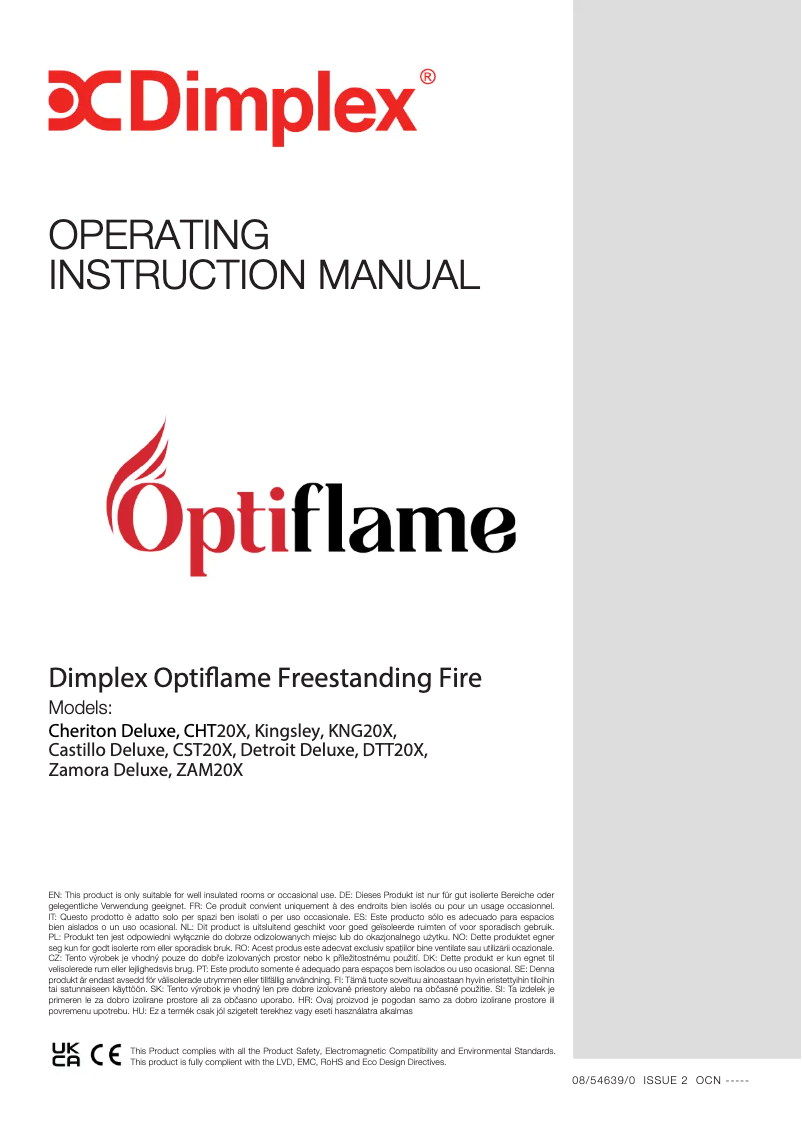 Page 1 de la notice Manuel utilisateur Dimplex KNG20X