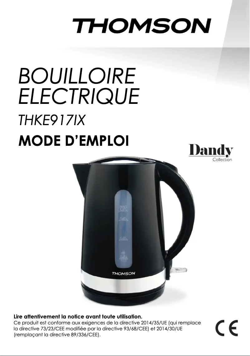Page 1 de la notice Manuel utilisateur Thomson THKE917IX