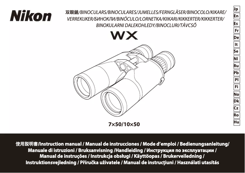 Page 1 de la notice Manuel utilisateur Nikon WX