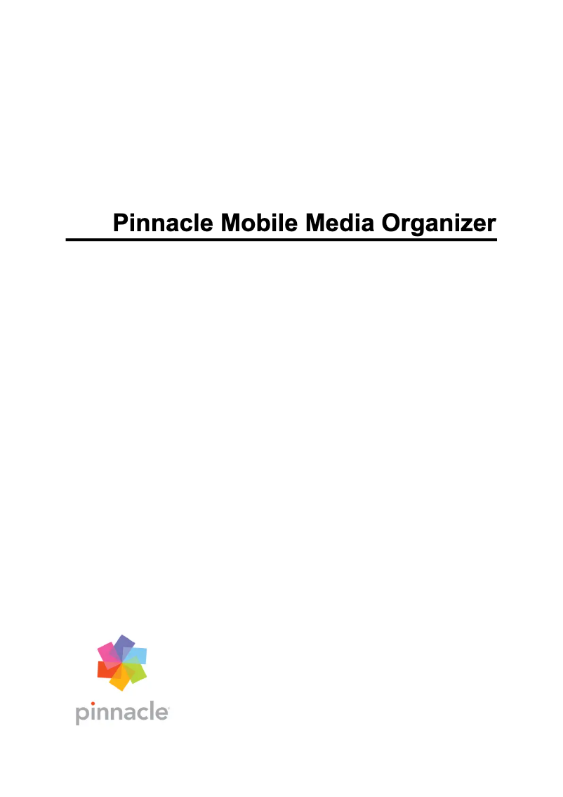 Page 1 de la notice Manuel utilisateur Avid Mobile Media Organizer