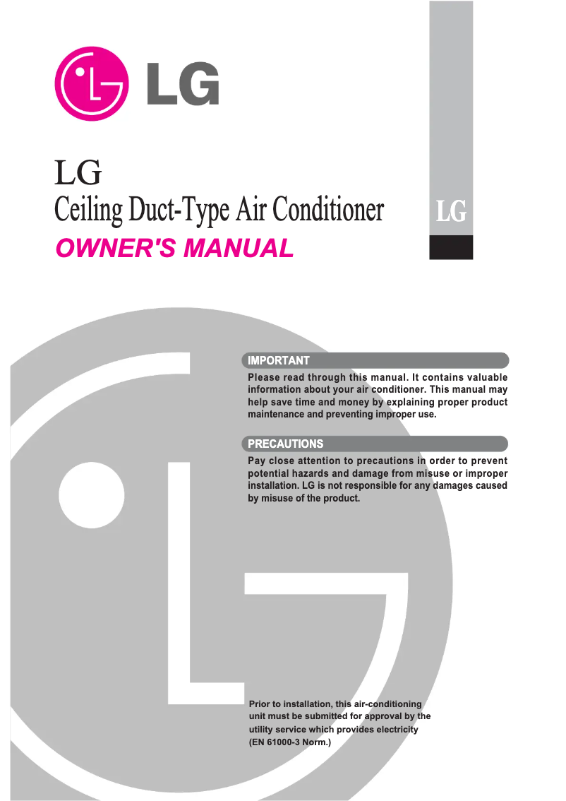 Página 1 del manual Manual de usuario LG TBNH186HSS0