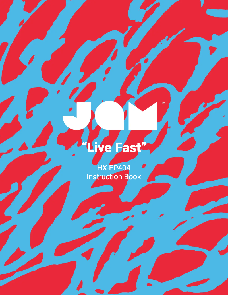 Page 1 de la notice Manuel utilisateur Jam Live Fast HX-EP404