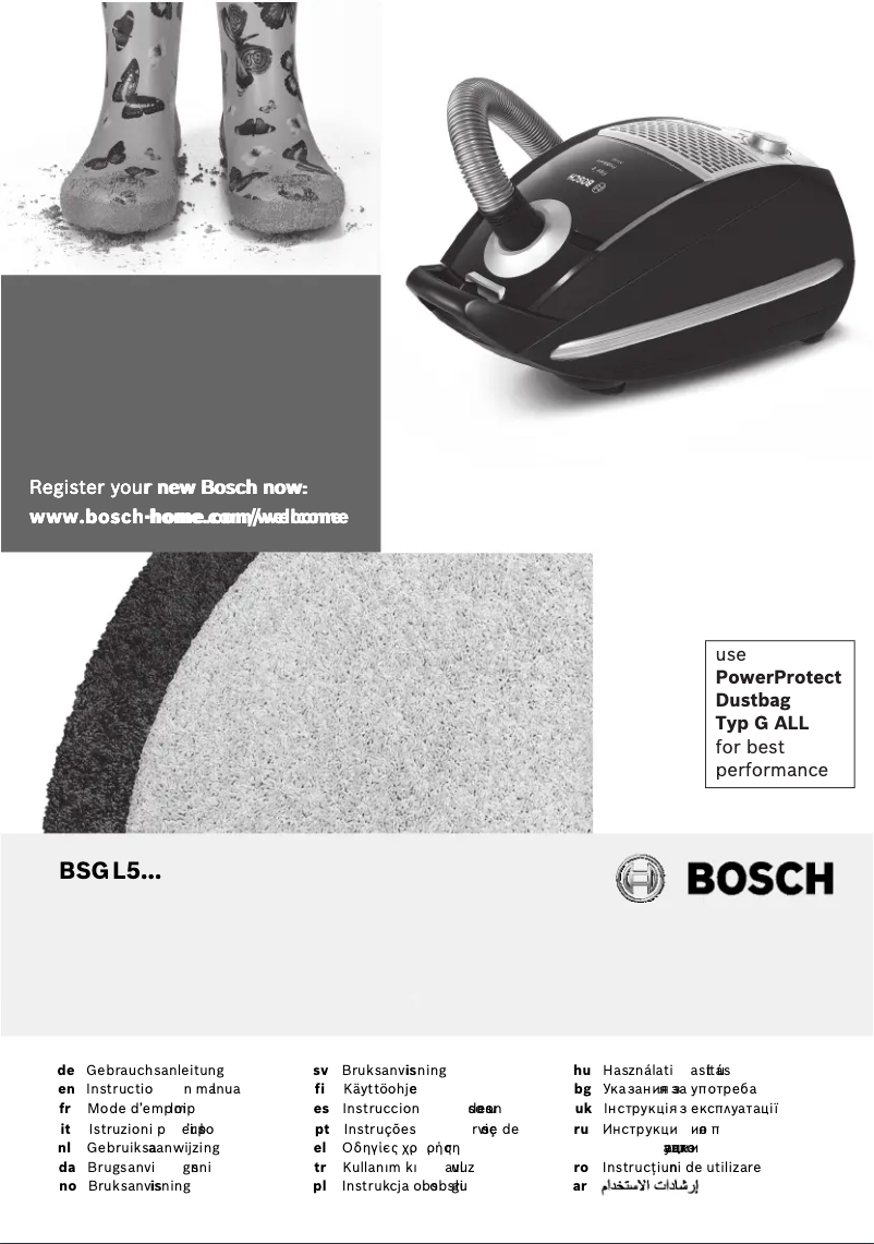 Page 1 de la notice Manuel utilisateur Bosch BSGL5332