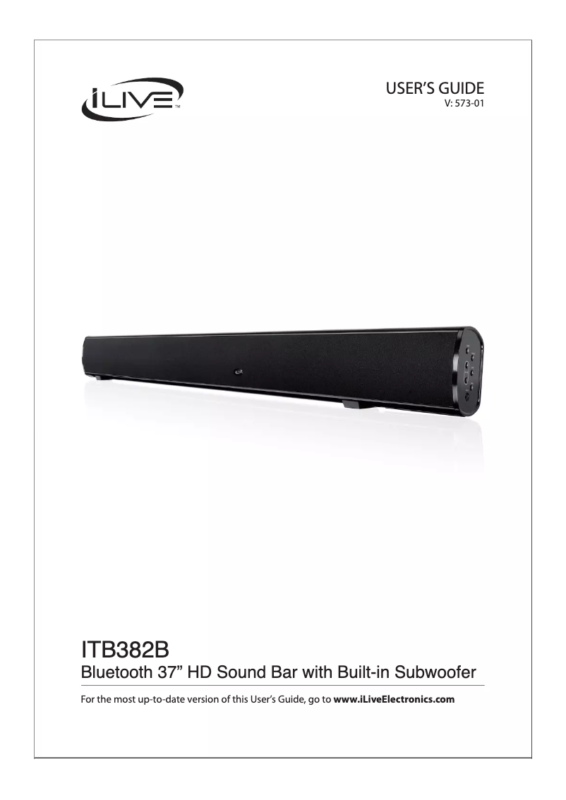 Page 1 de la notice Manuel utilisateur iLive ITB382B