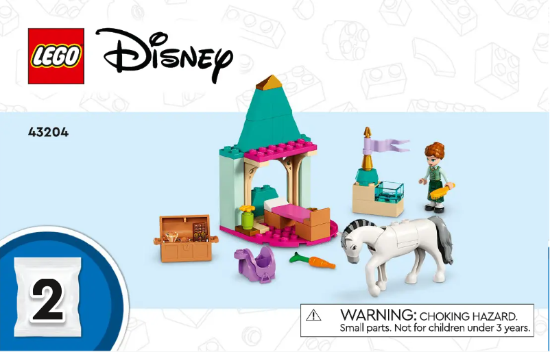 Page 1 de la notice Manuel utilisateur Lego Disney 43204