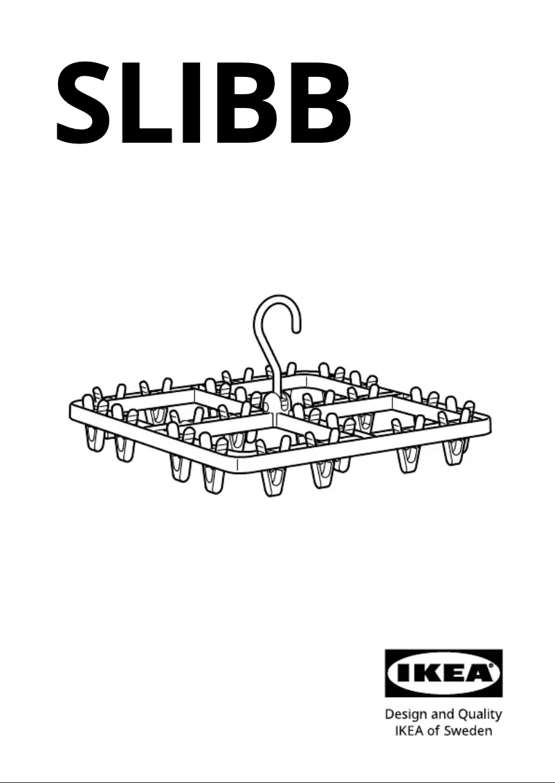 Page 1 de la notice Manuel utilisateur Ikea SLIBB 705.677.25