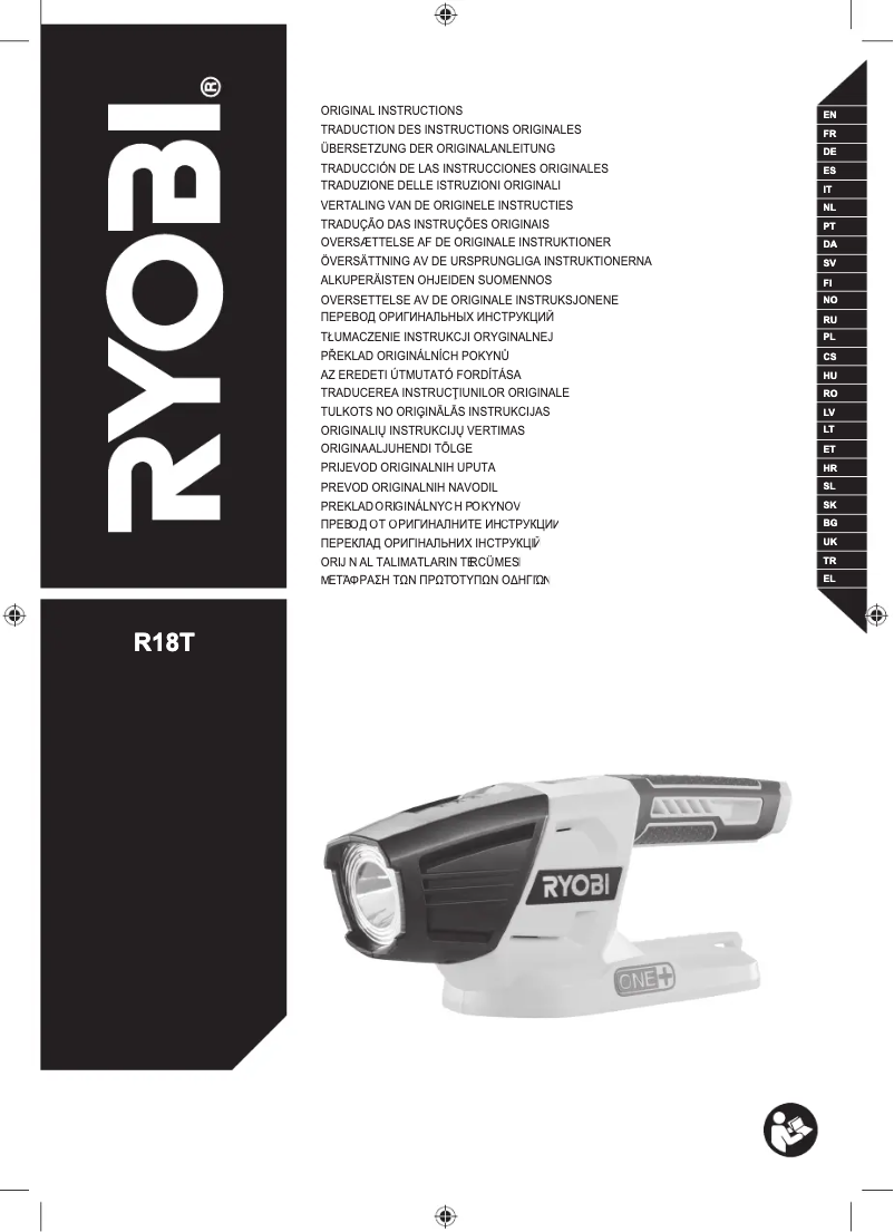 Page 1 de la notice Manuel utilisateur RYOBI One+ R18CK4D