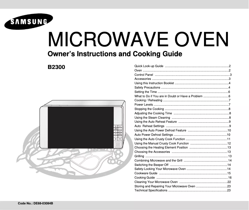Página 1 del manual Manual de usuario Samsung B2300