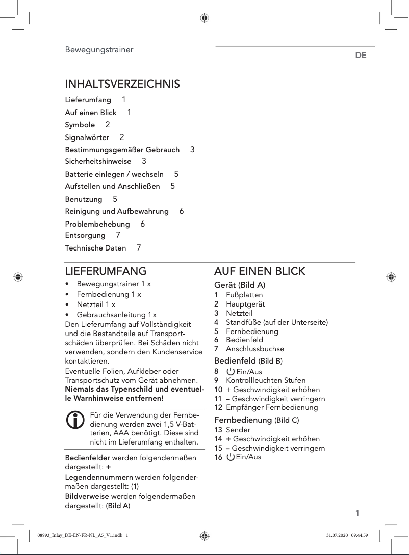 Page 1 de la notice Manuel utilisateur Maxxmee 08993