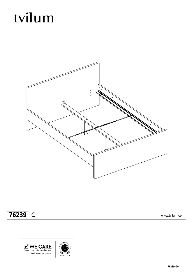 Page 1 de la notice Manuel utilisateur Tvilum 76239
