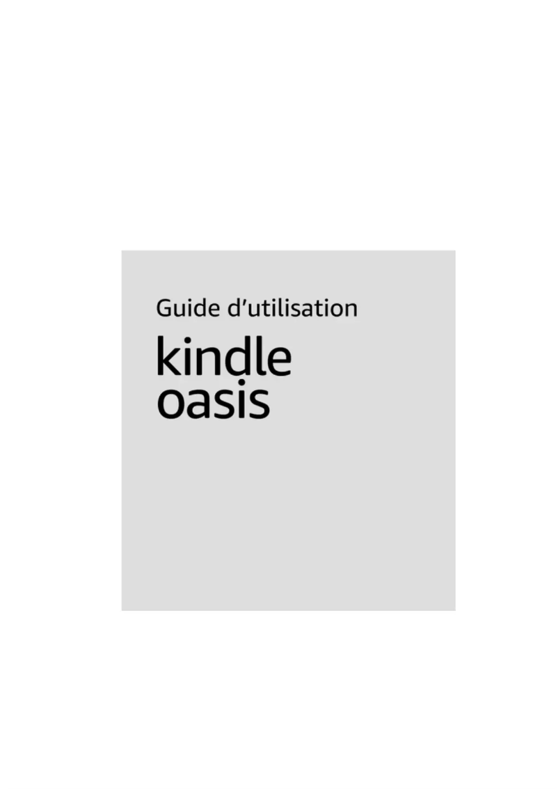 Page 1 de la notice Manuel utilisateur Amazon Kindle Oasis