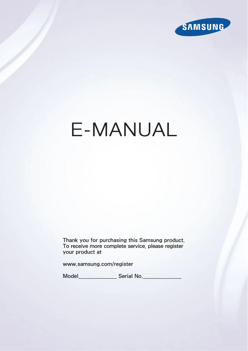 Page 1 of the manual User Manual Samsung UE60JU6475U