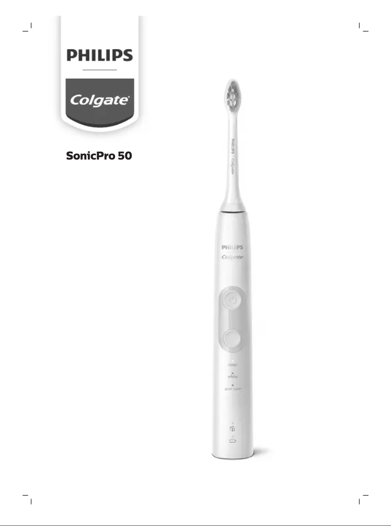Página 1 del manual Manual de usuario Philips Colgate SonicPro 50 PC0835