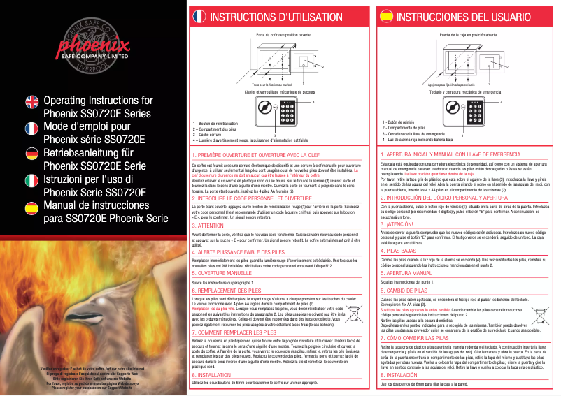 Página 1 del manual Manual de usuario Phoenix SS0721EY
