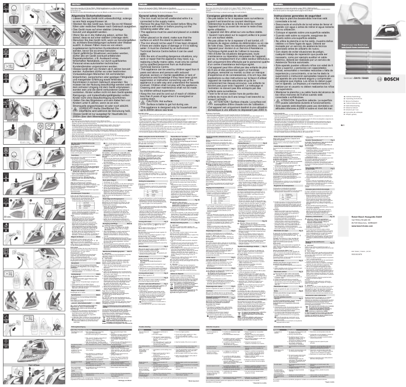 Page 1 of the manual User Manual Bosch Sensixx x DA10 TDA1024210