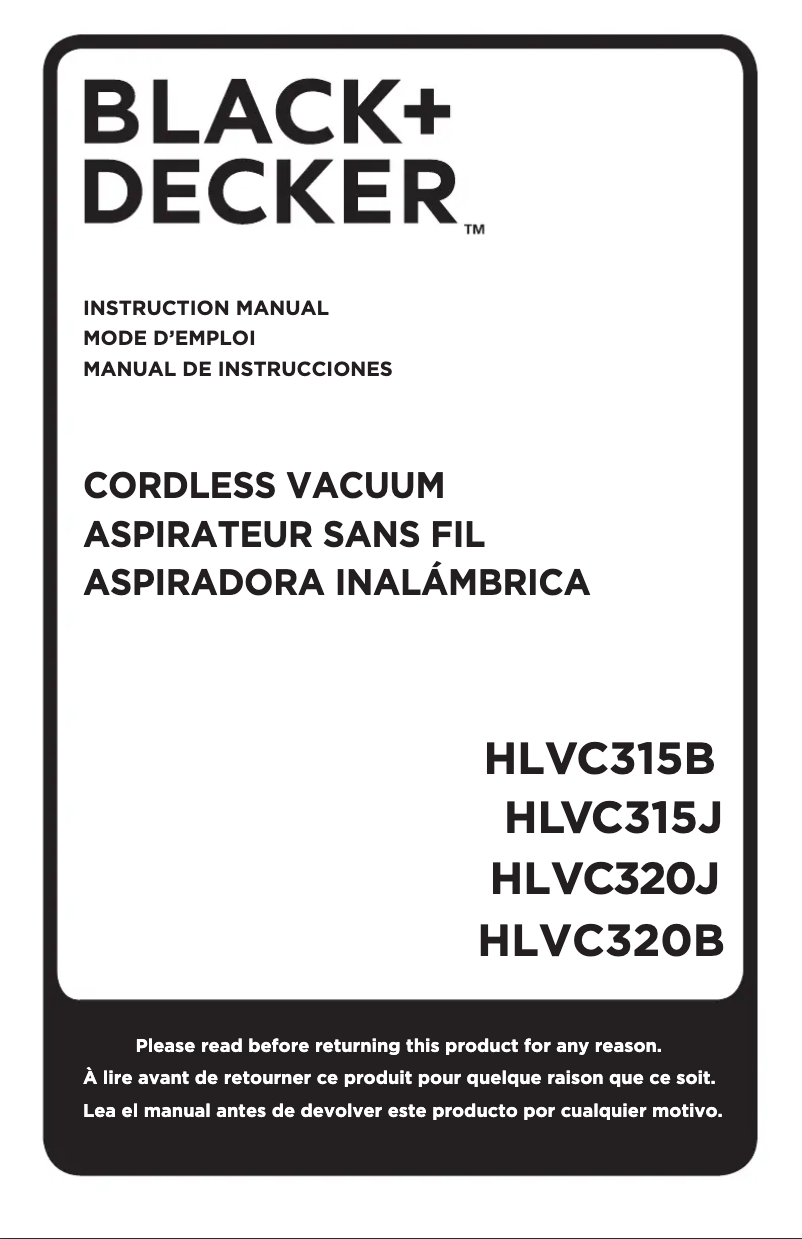 Page 1 de la notice Manuel utilisateur Black & Decker GH1100