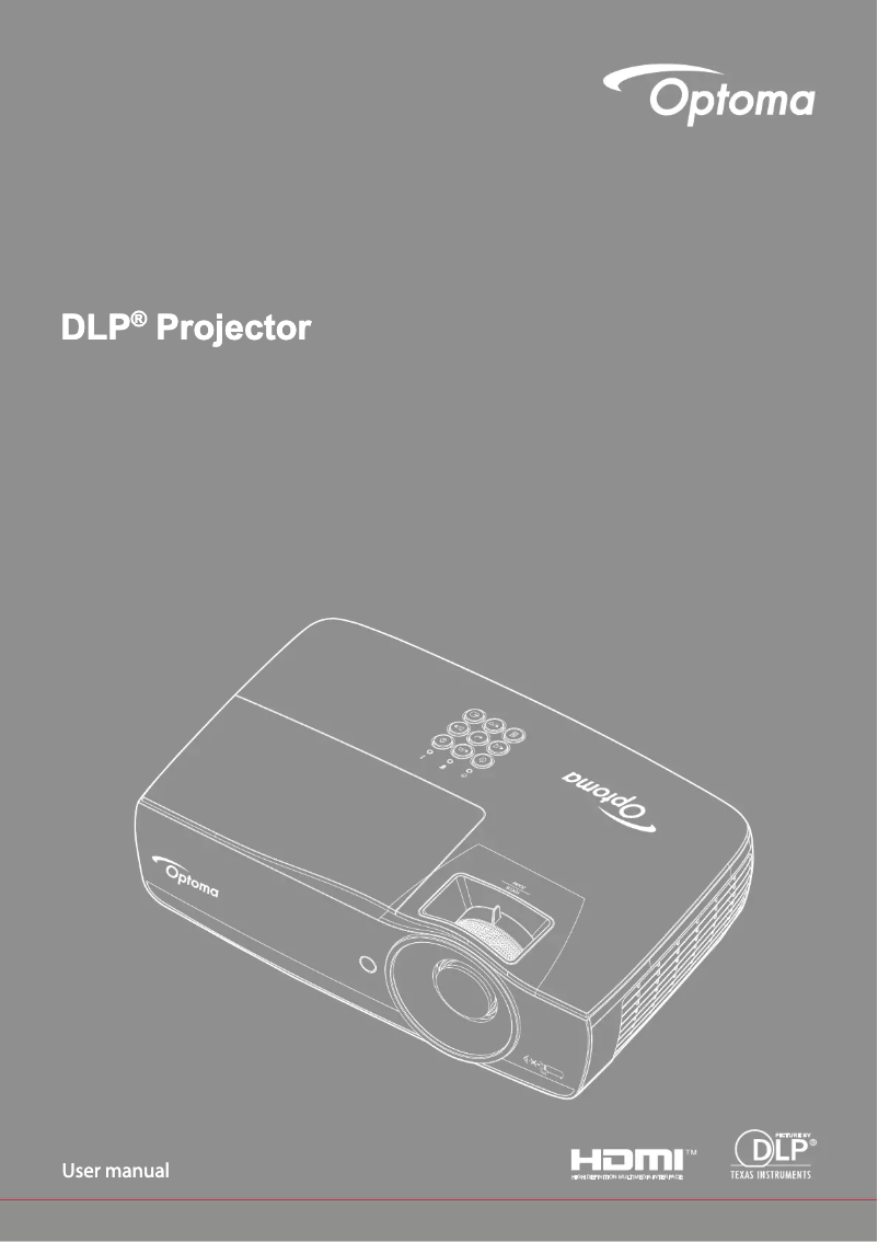 Page 1 de la notice Manuel utilisateur Optoma EH460STED