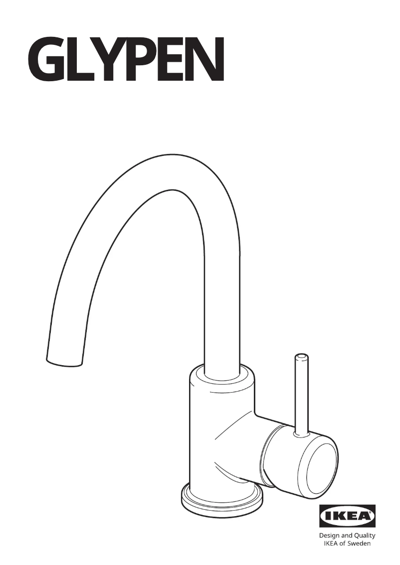 Page 1 de la notice Manuel utilisateur Ikea GLYPEN 704.423.92
