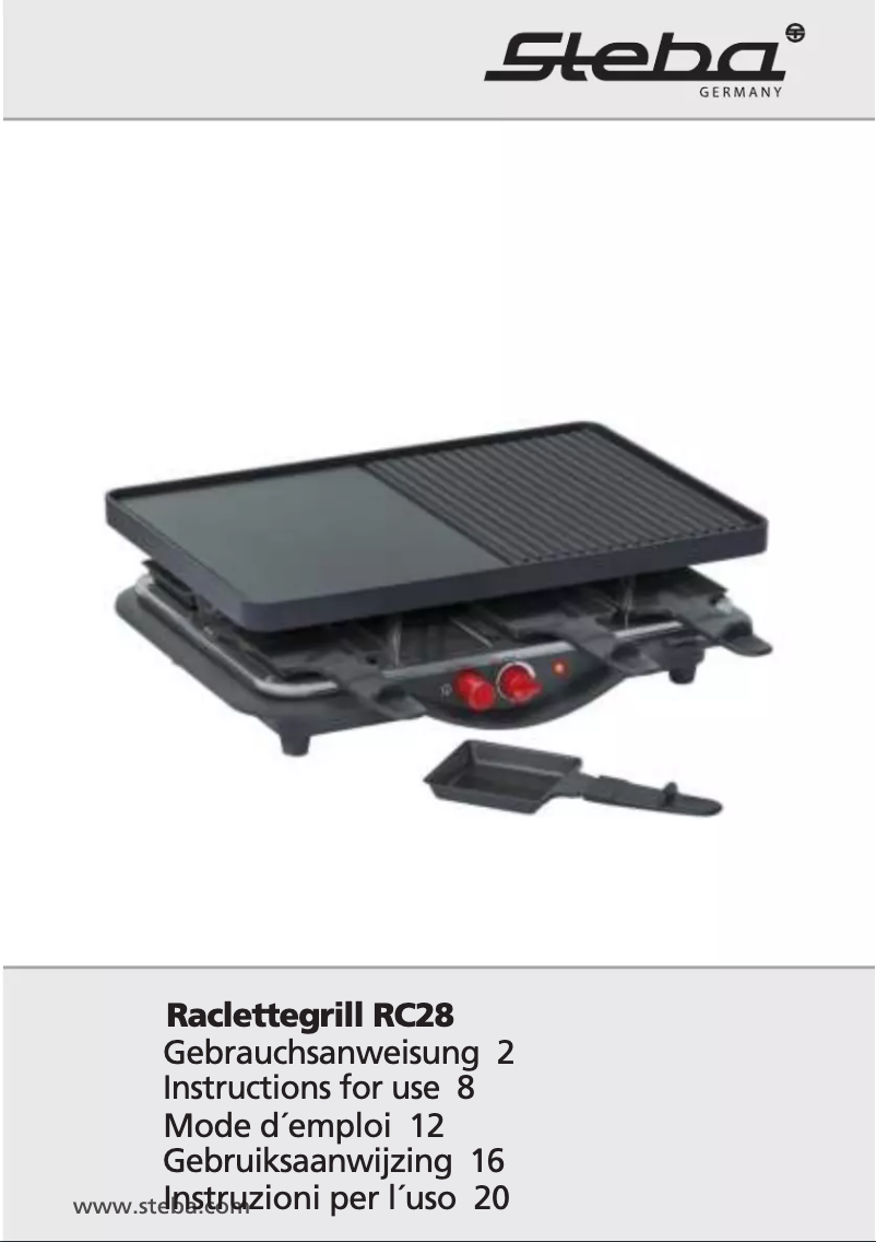 Page 1 de la notice Manuel utilisateur Steba RC28