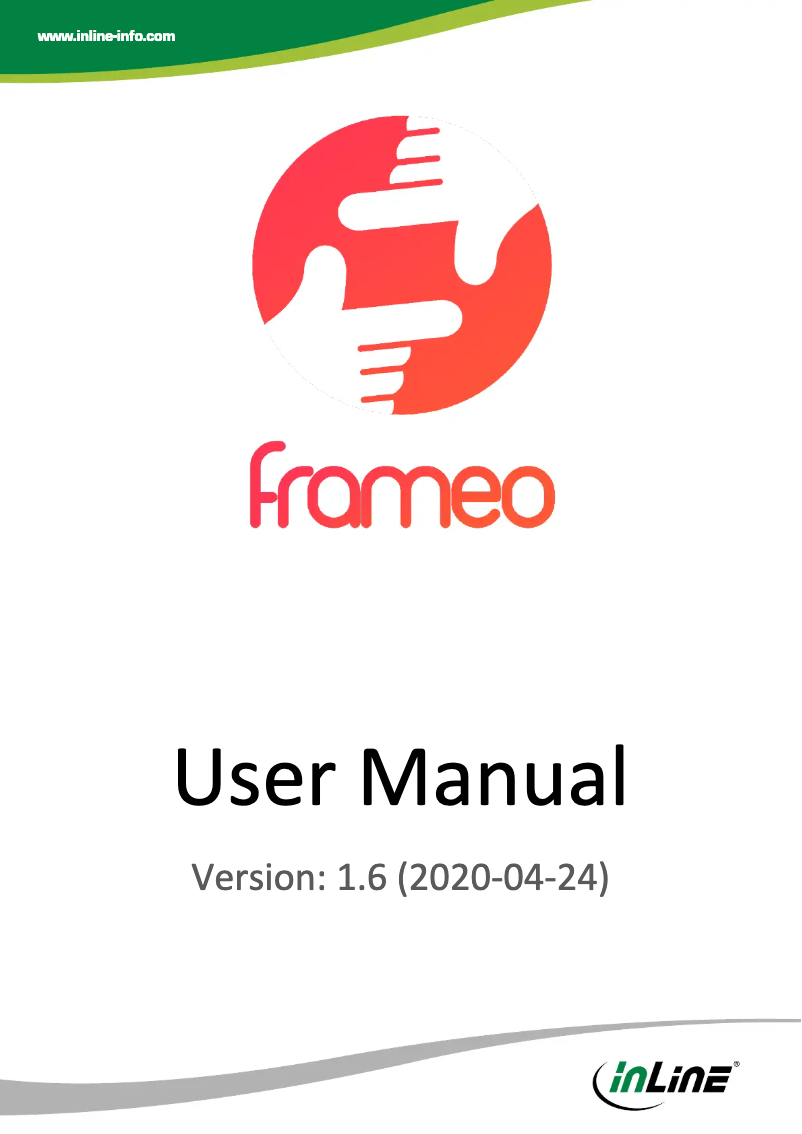 Page 1 de la notice Manuel utilisateur InLine B-55821