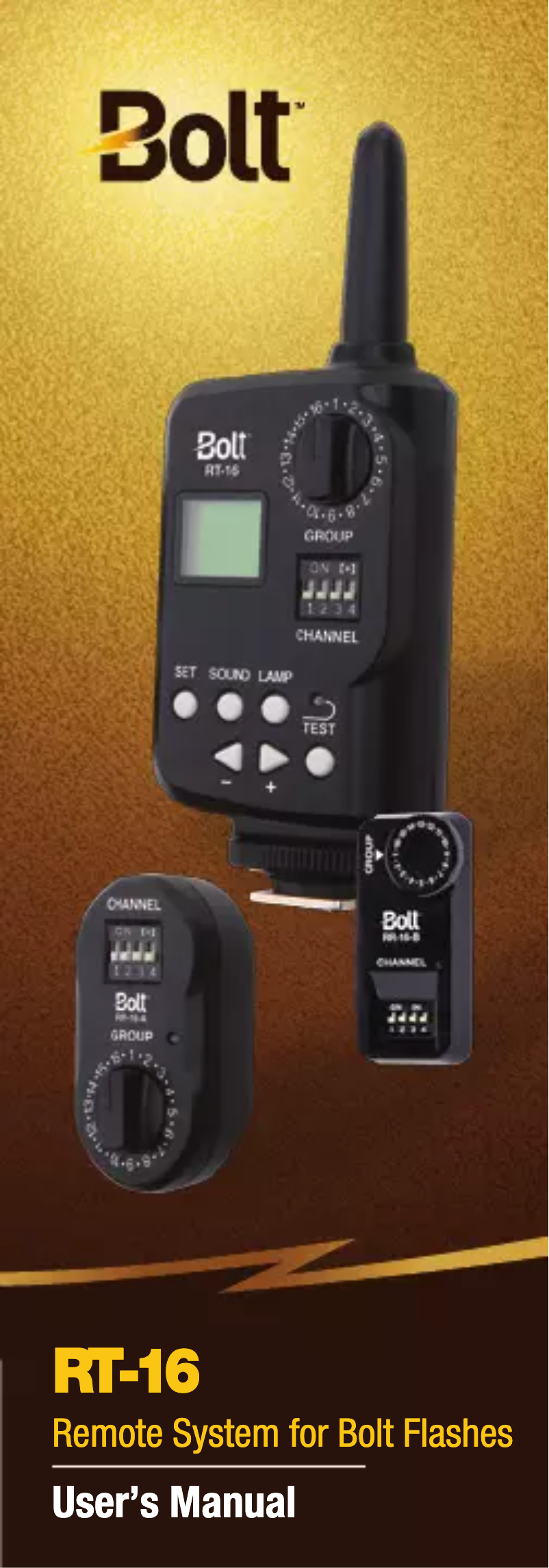 Page 1 de la notice Manuel utilisateur Bolt RT-16
