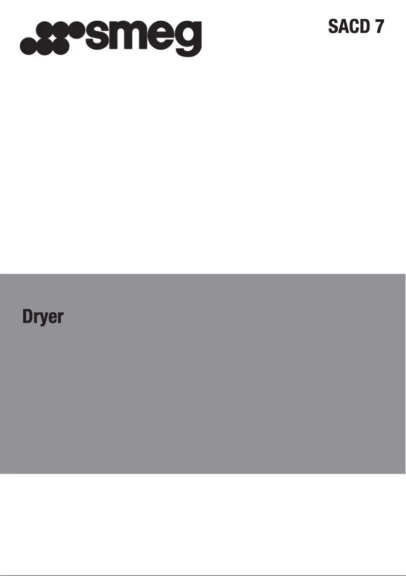 Page 1 de la notice Manuel utilisateur Smeg SACD7
