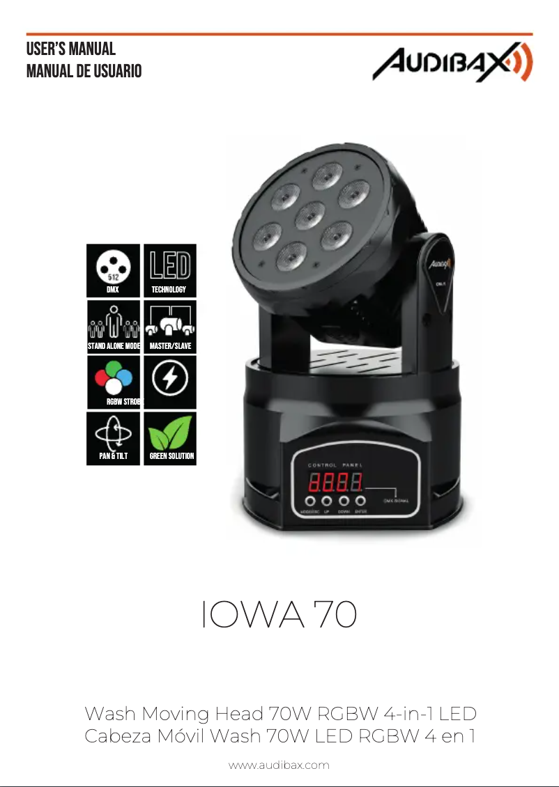 Page 1 de la notice Manuel utilisateur Audibax Iowa 70