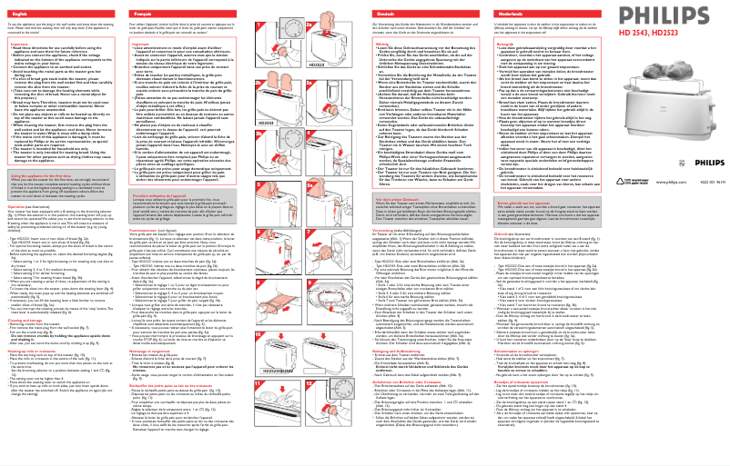Página 1 del manual Manual de usuario Philips HD2523