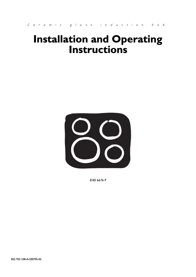 Page 1 de la notice Manuel utilisateur Electrolux EHD6676P