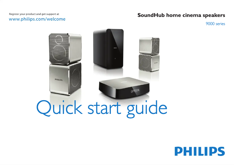 Page 1 of the manual Quick Start Guide Philips CSS9211