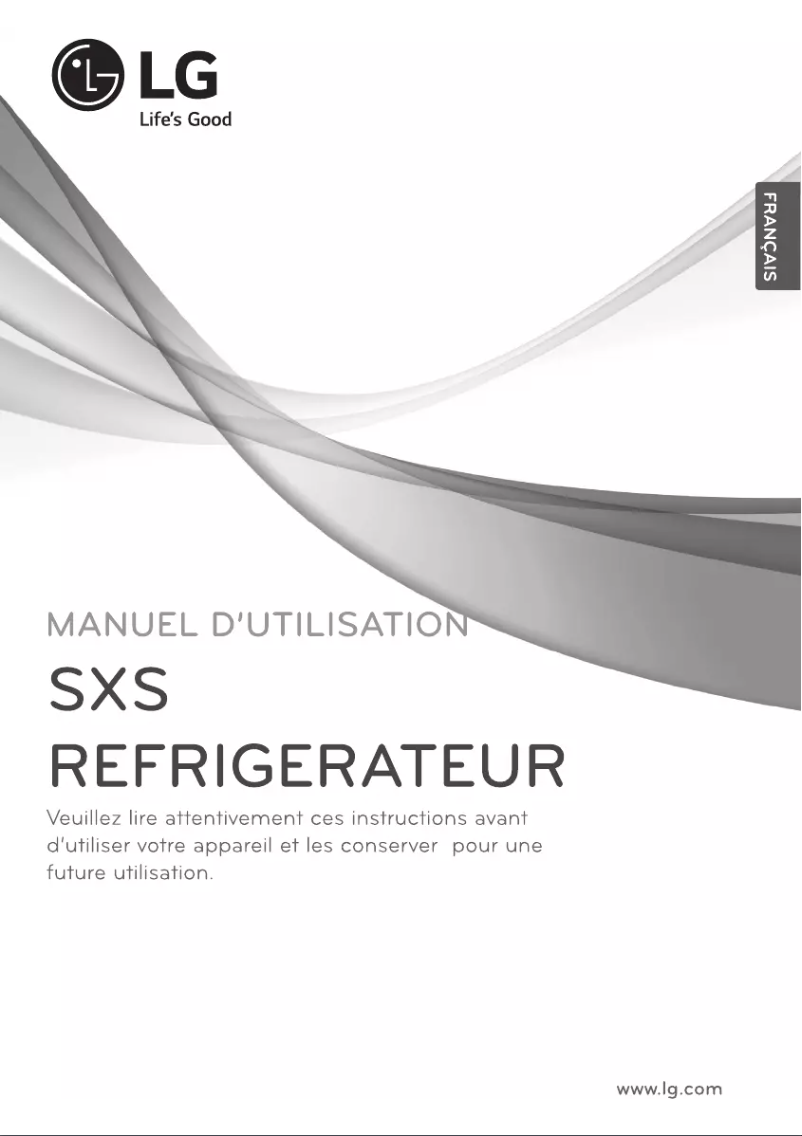 Page 1 de la notice Manuel utilisateur LG GSL325PVCVD