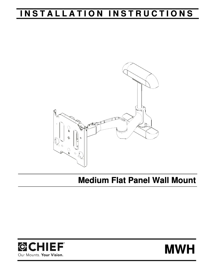 Page 1 de la notice Manuel utilisateur Chief MWH6510B