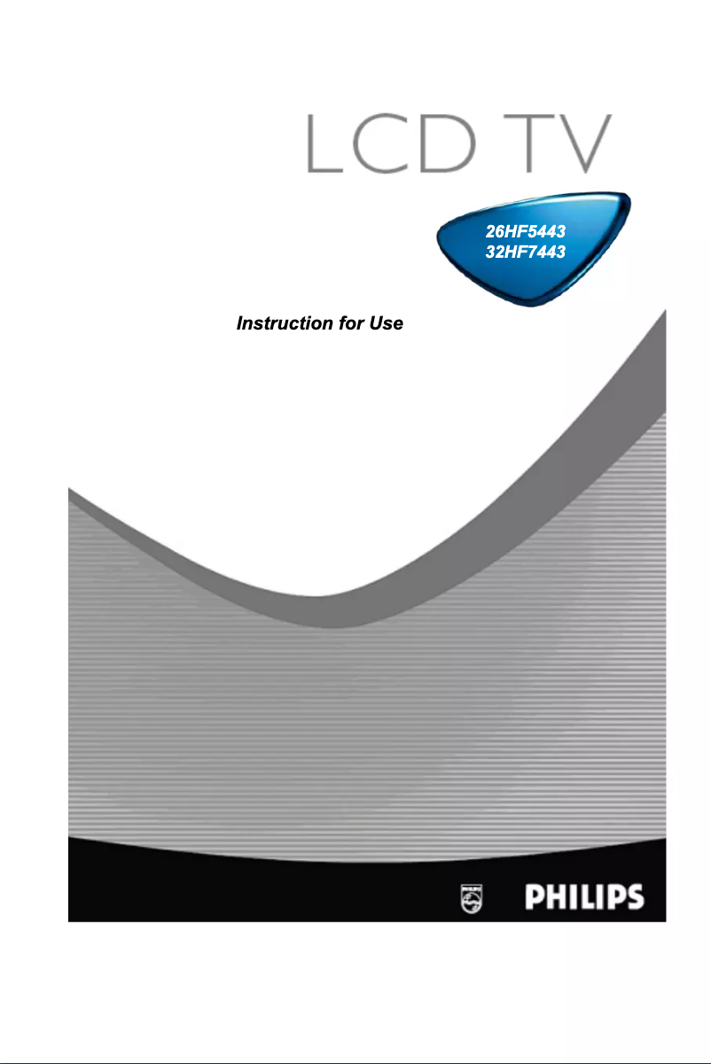 Page 1 de la notice Manuel utilisateur Philips 32HF7443