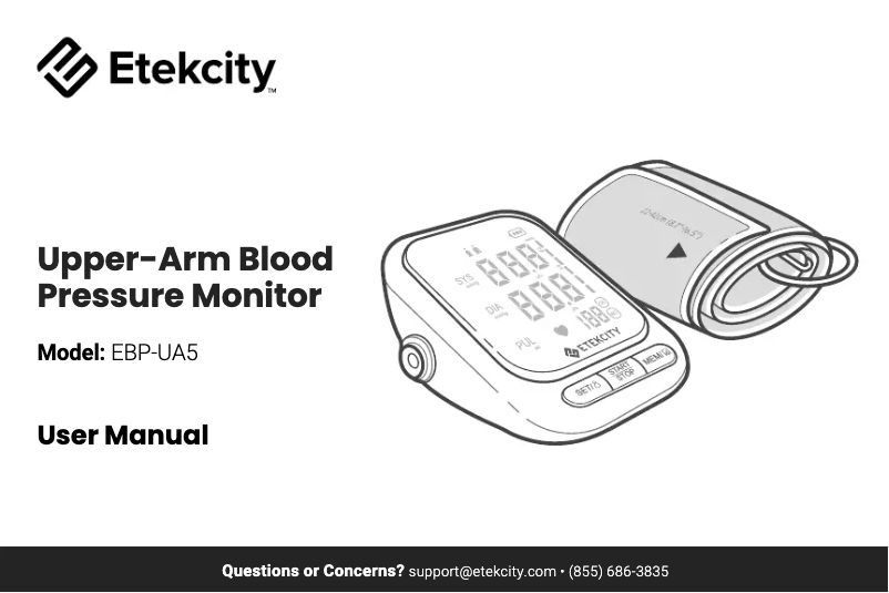 Page 1 de la notice Manuel utilisateur Etekcity EBP-UA5