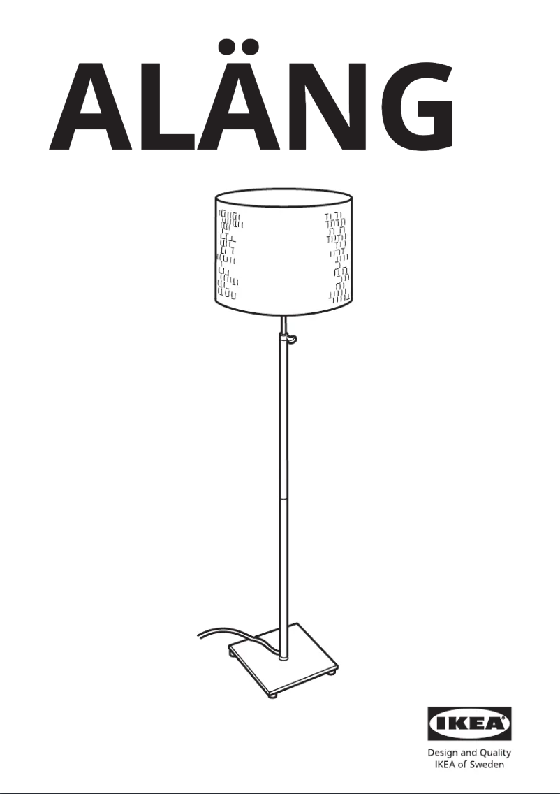 Page 1 de la notice Manuel utilisateur Ikea ALÄNG 200.291.49
