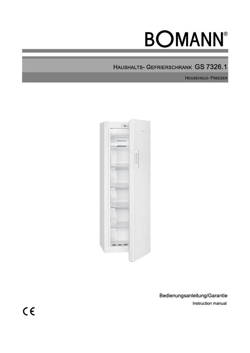 Page 1 de la notice Manuel utilisateur Bomann GS 7326.1