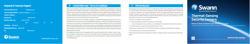 Page 1 de la notice Manuel utilisateur Swann SWPRO-3MPMSDPK2