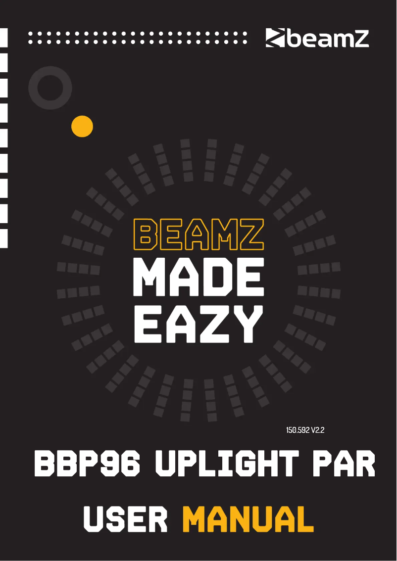 Page 1 de la notice Manuel utilisateur BeamZ BBP96