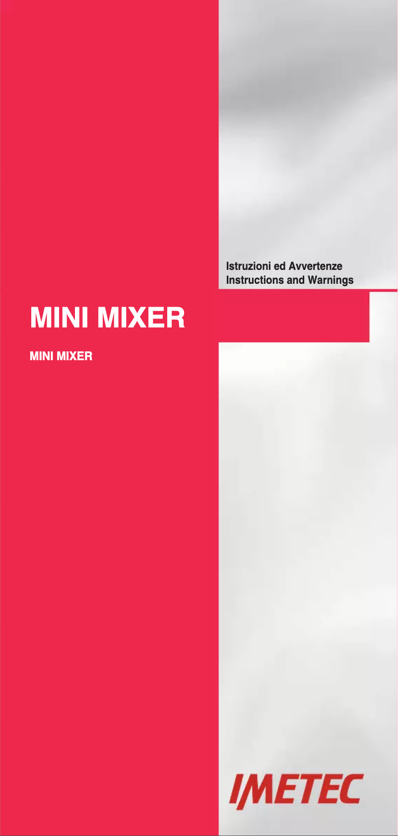 Página 1 del manual Manual de usuario Imetec 7054