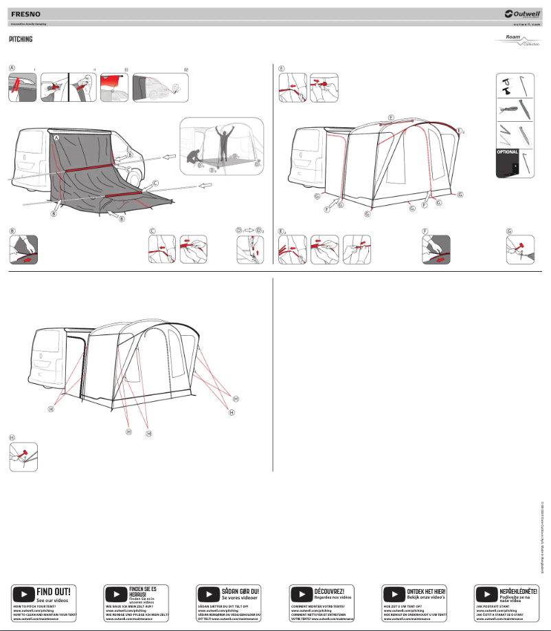 Page 1 de la notice Manuel utilisateur Outwell Fresno