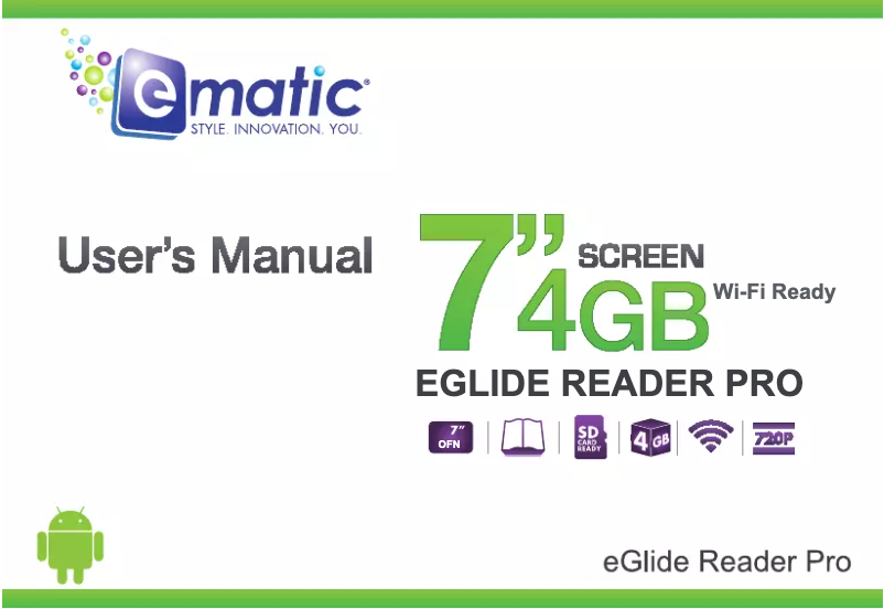 Page 1 de la notice Manuel utilisateur Ematic EBW304